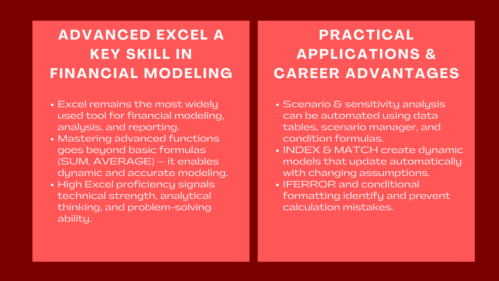 Advanced Excel Functions for Financial Modeling Boost Your Career Prospects