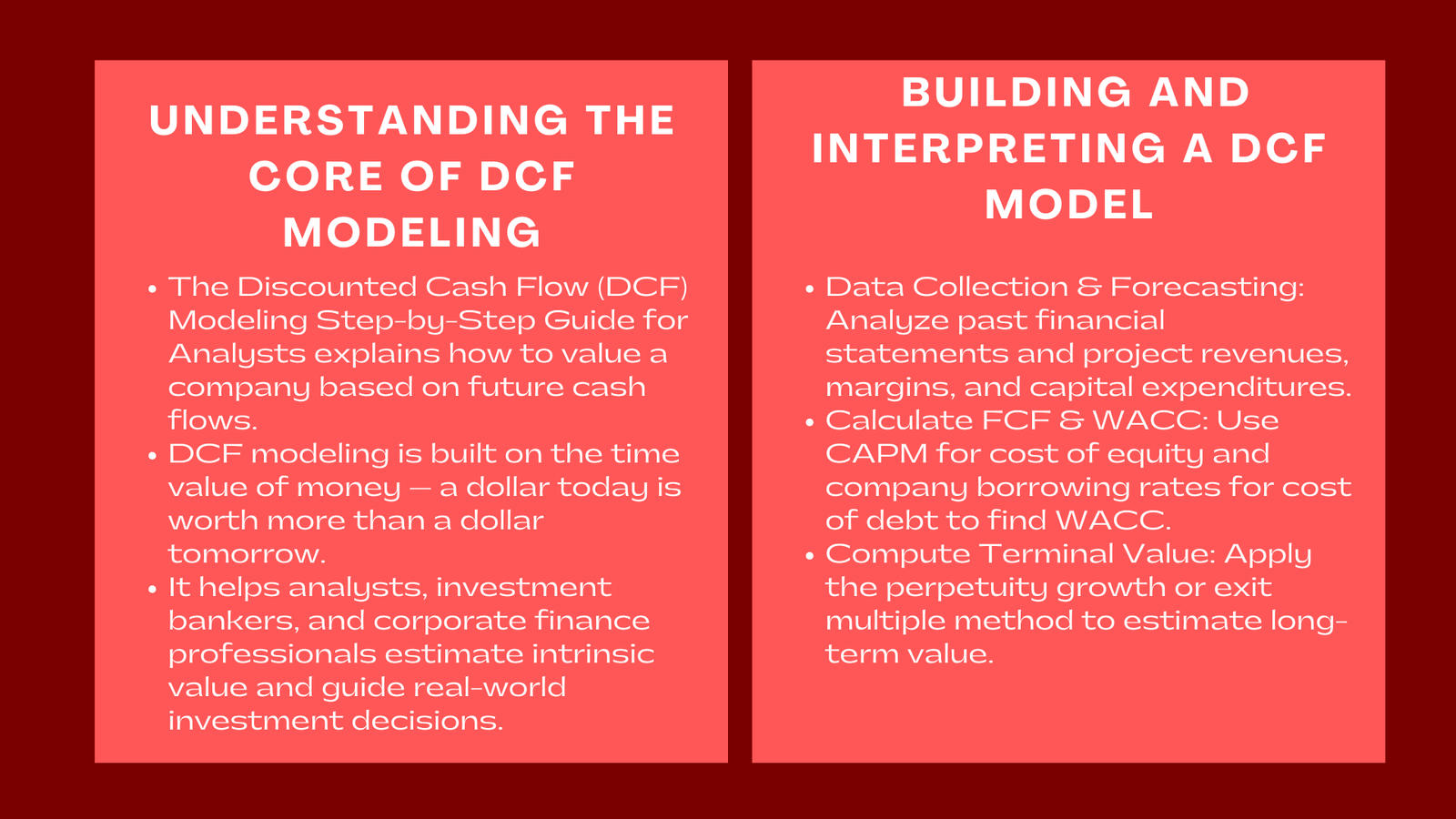 Discounted Cash Flow DCF Modeling Step by Step Guide for Analysts