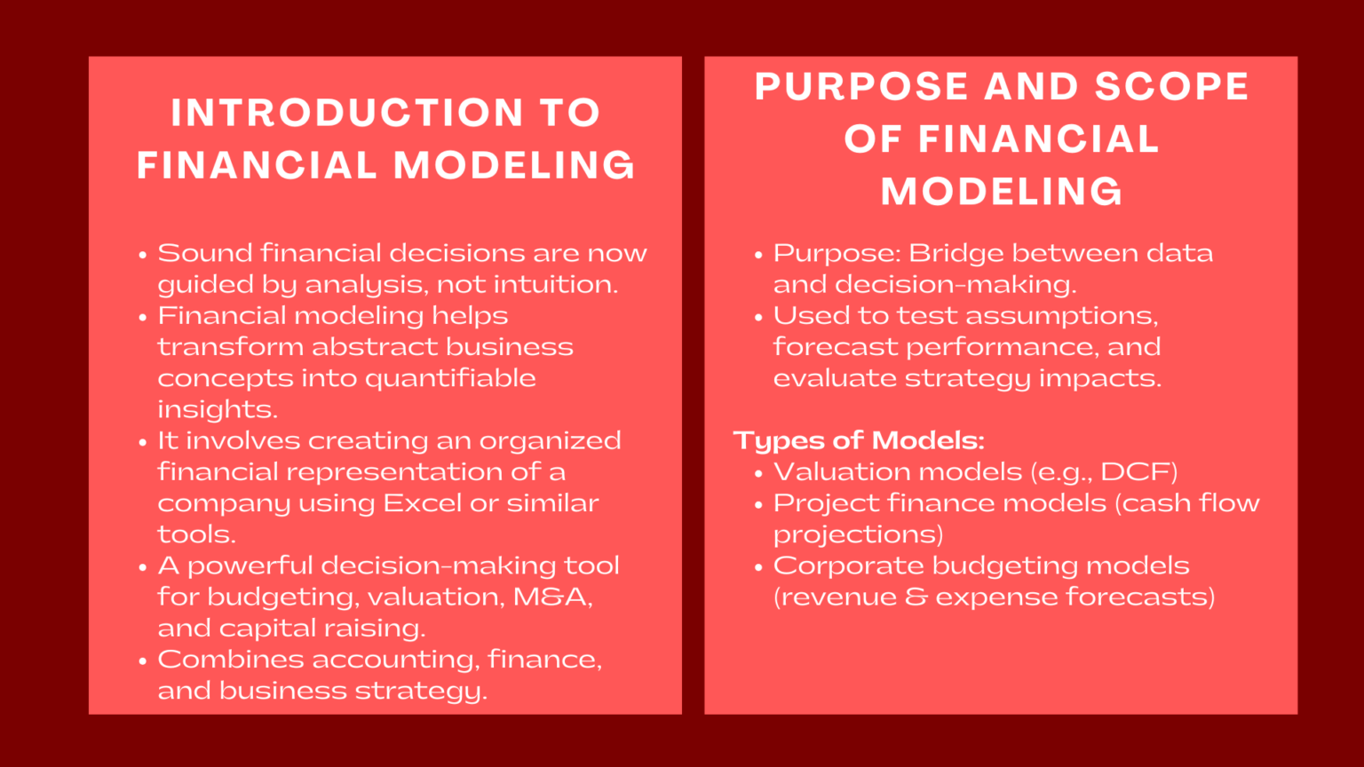 Introduction to Financial Modeling A Beginners Guide for Career Starters