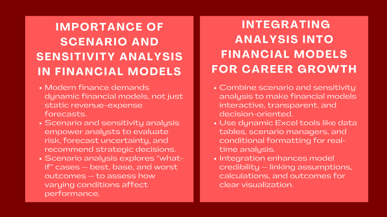 Scenario and Sensitivity Analysis in Financial Models Skills Employers Value