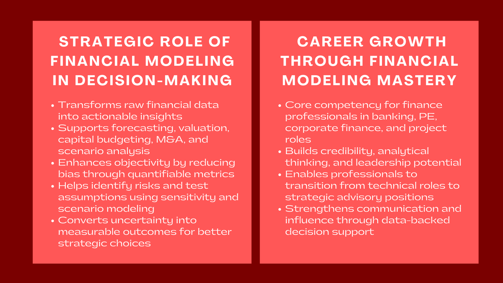 How Financial Modeling Supports Decision-Making and Career Growth